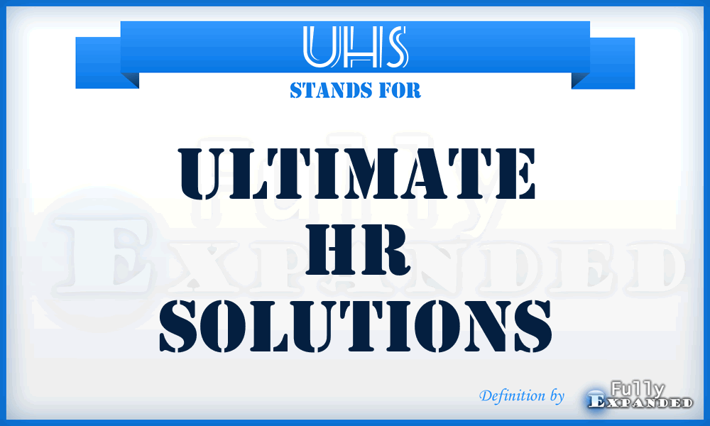 UHS - Ultimate Hr Solutions