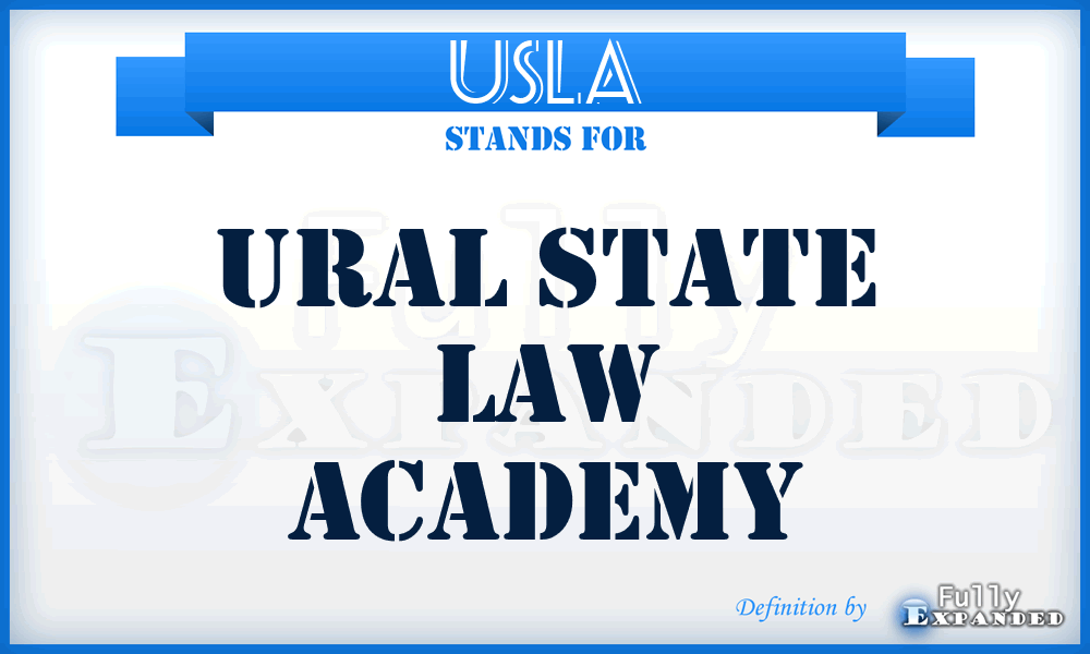 USLA - Ural State Law Academy