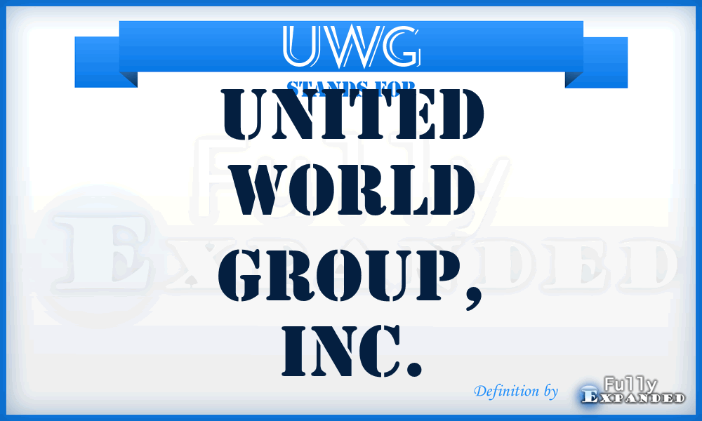UWG - United World Group, Inc.