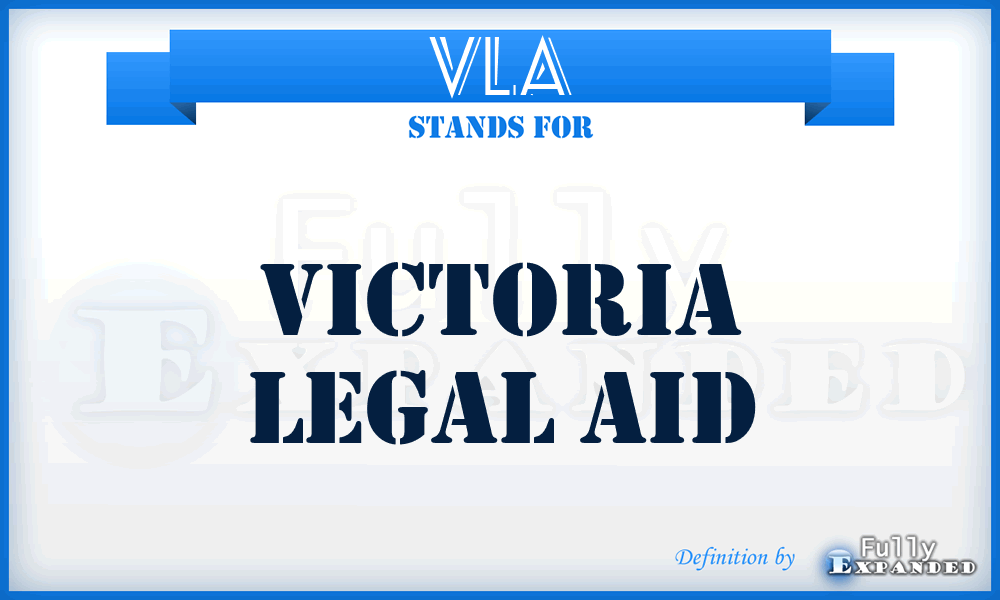 VLA - Victoria Legal Aid