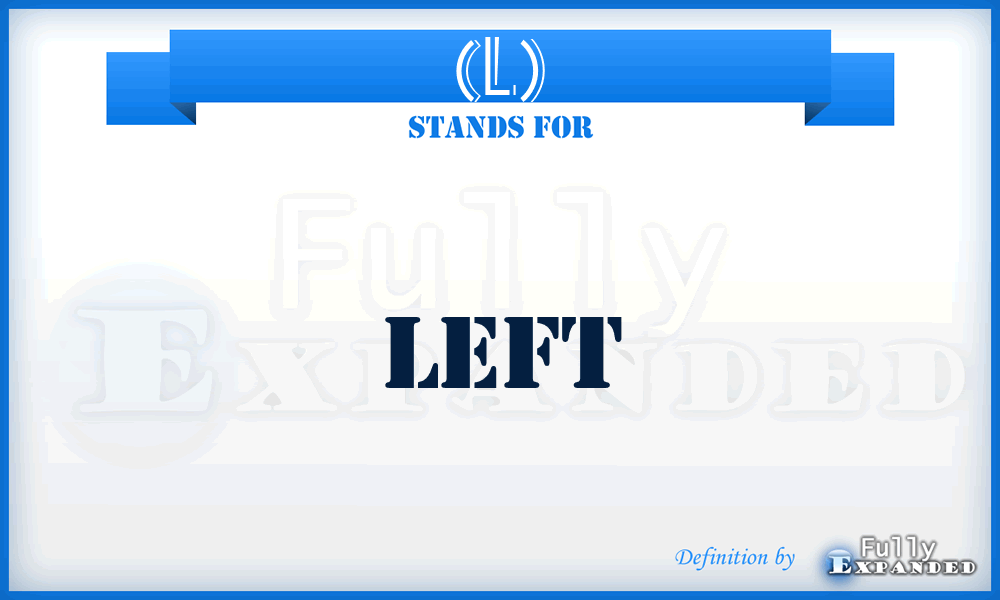 (L) - left