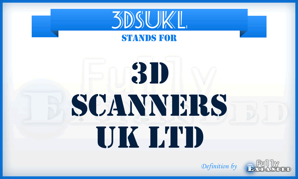 3DSUKL - 3D Scanners UK Ltd