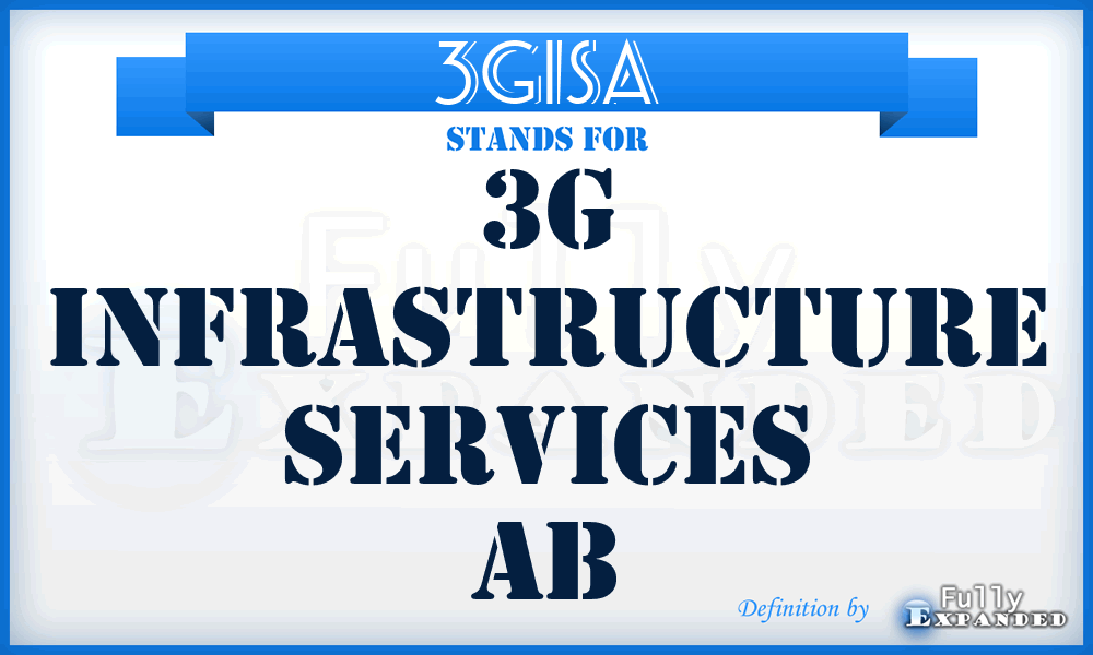 3GISA - 3G Infrastructure Services Ab