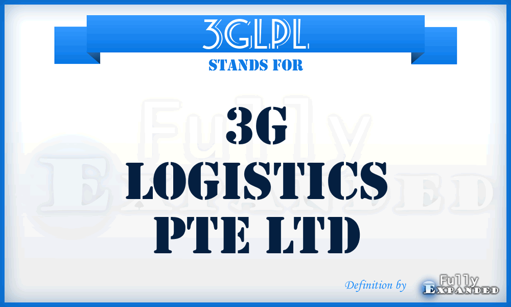3GLPL - 3G Logistics Pte Ltd