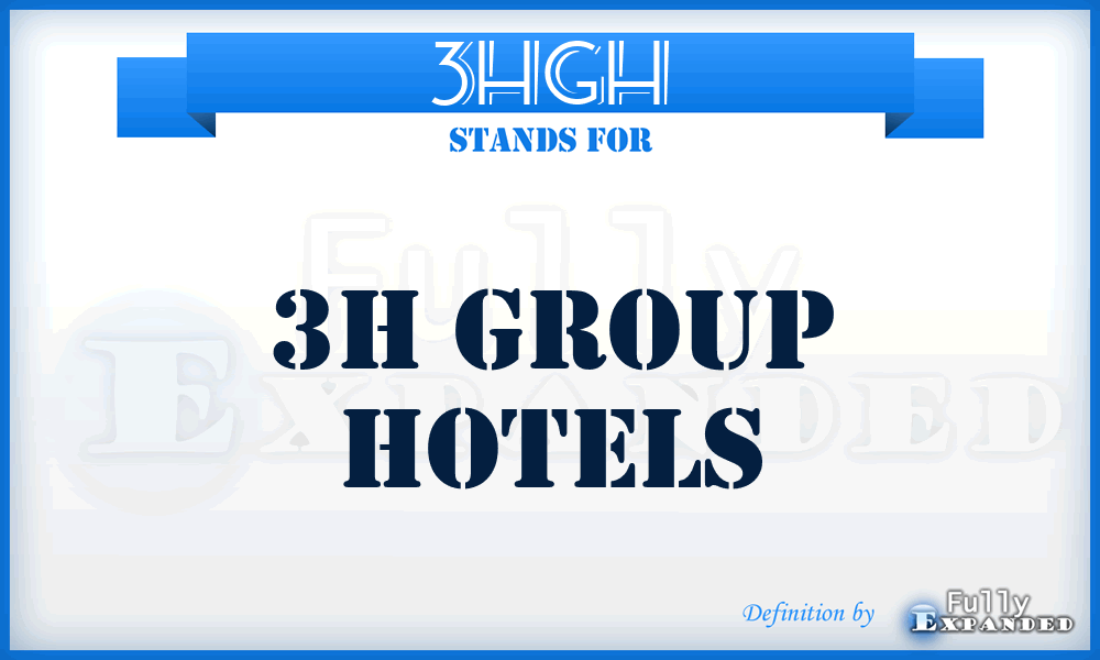3HGH - 3H Group Hotels