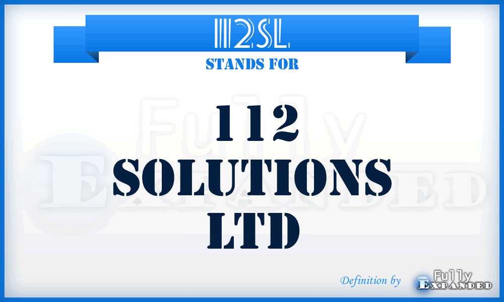 112SL - 112 Solutions Ltd
