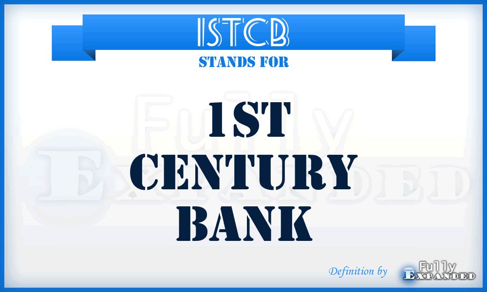 1STCB - 1ST Century Bank