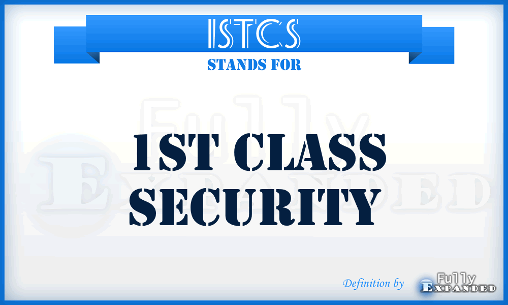 1STCS - 1ST Class Security