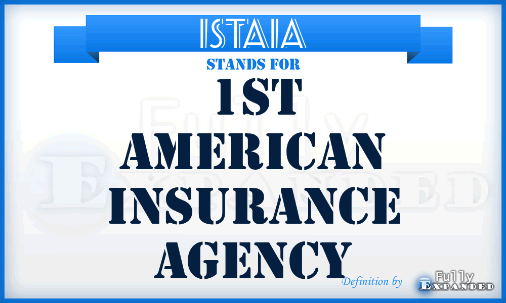 1STAIA - 1ST American Insurance Agency