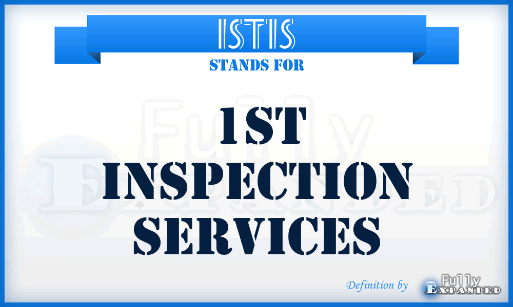 1STIS - 1ST Inspection Services