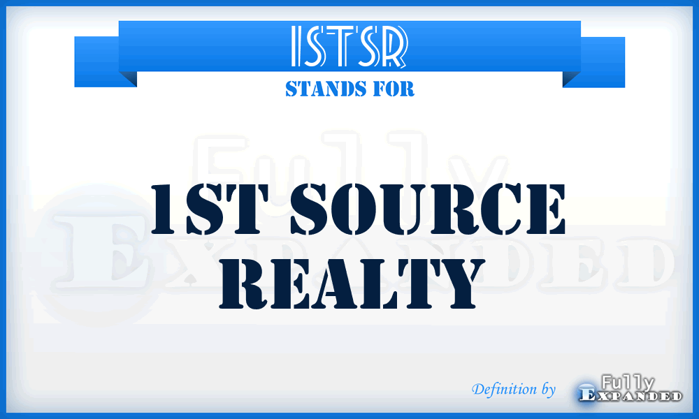 1STSR - 1ST Source Realty