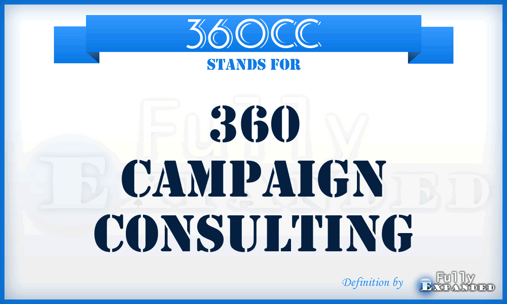 360CC - 360 Campaign Consulting