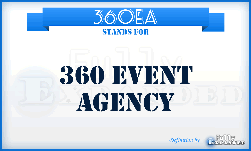 360EA - 360 Event Agency