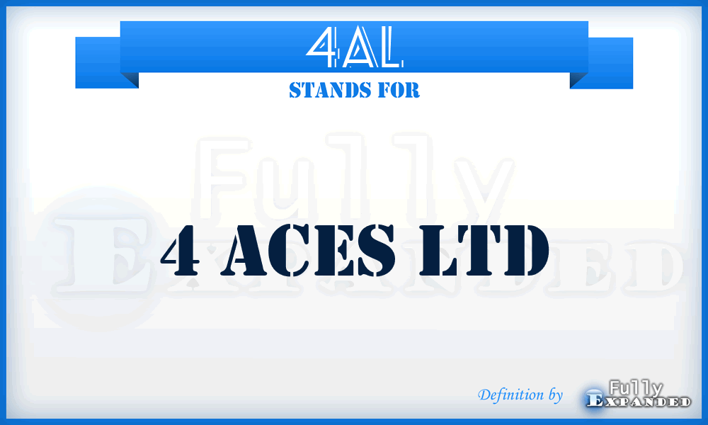4AL - 4 Aces Ltd
