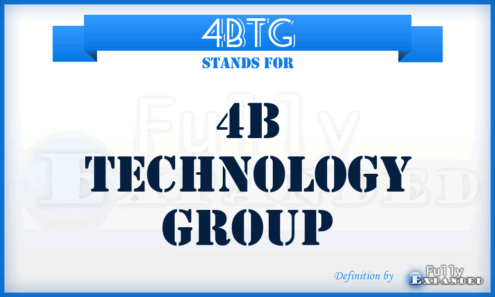 4BTG - 4B Technology Group