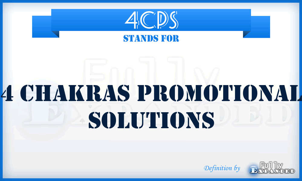 4CPS - 4 Chakras Promotional Solutions