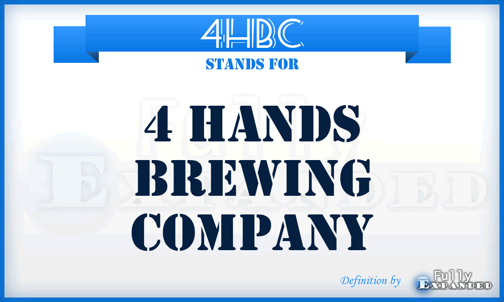 4HBC - 4 Hands Brewing Company