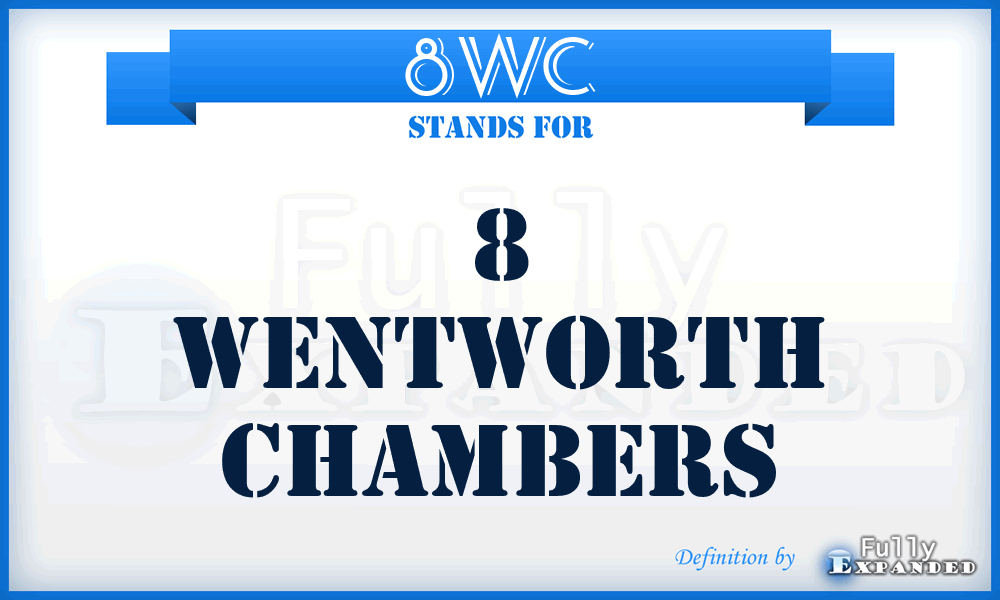 8WC - 8 Wentworth Chambers
