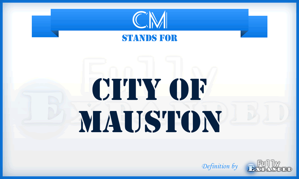 CM - City of Mauston