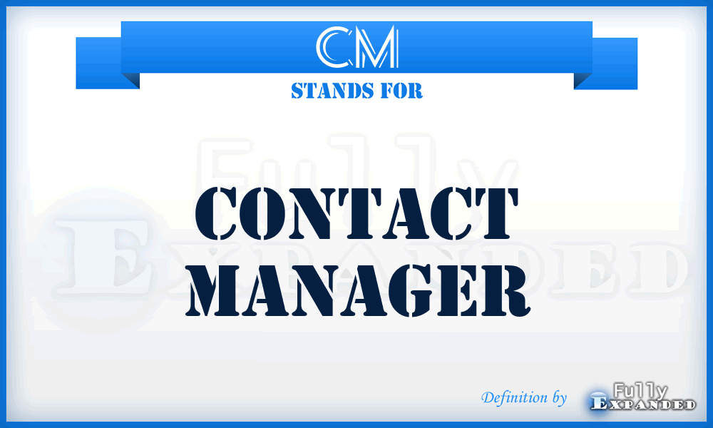 CM - Contact Manager