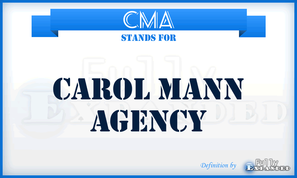 CMA - Carol Mann Agency