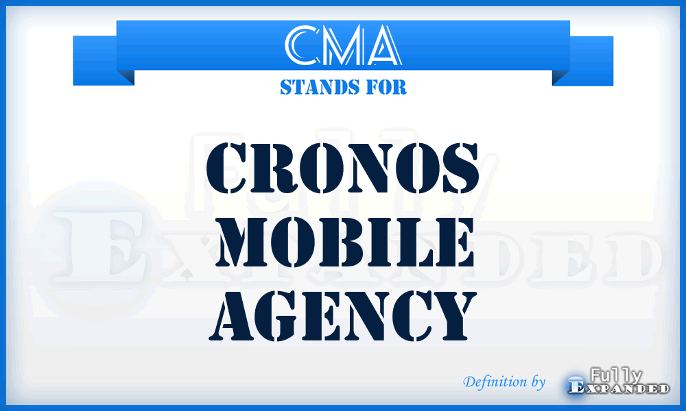 CMA - Cronos Mobile Agency