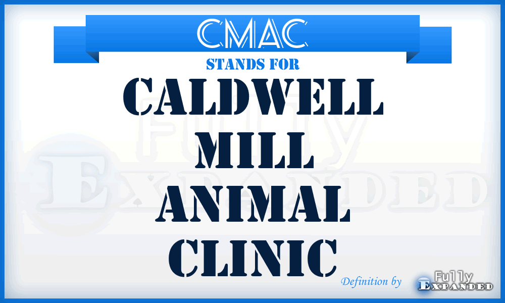 CMAC - Caldwell Mill Animal Clinic