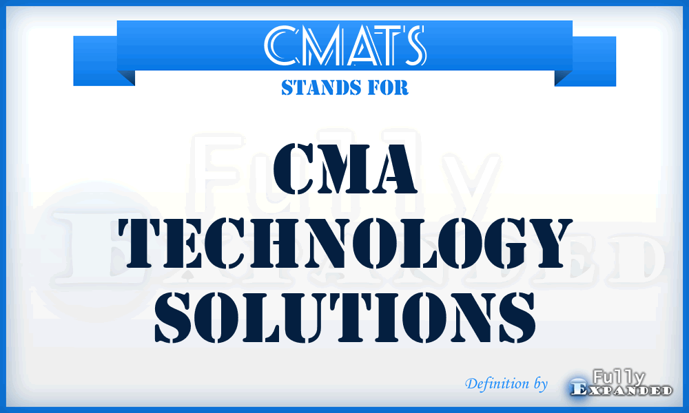 CMATS - CMA Technology Solutions