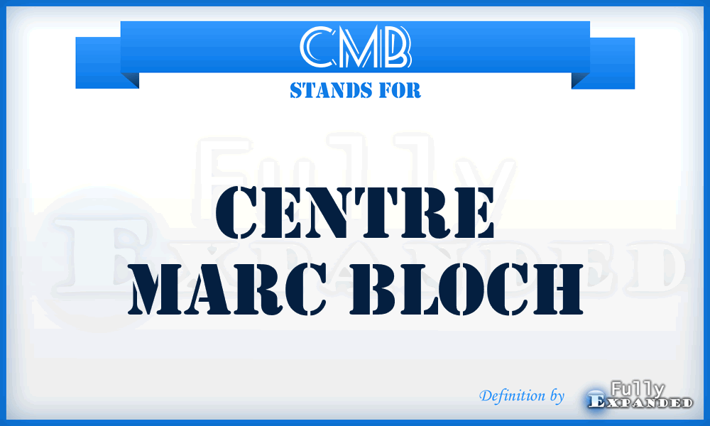 CMB - Centre Marc Bloch