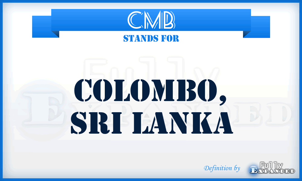 CMB - Colombo, Sri Lanka