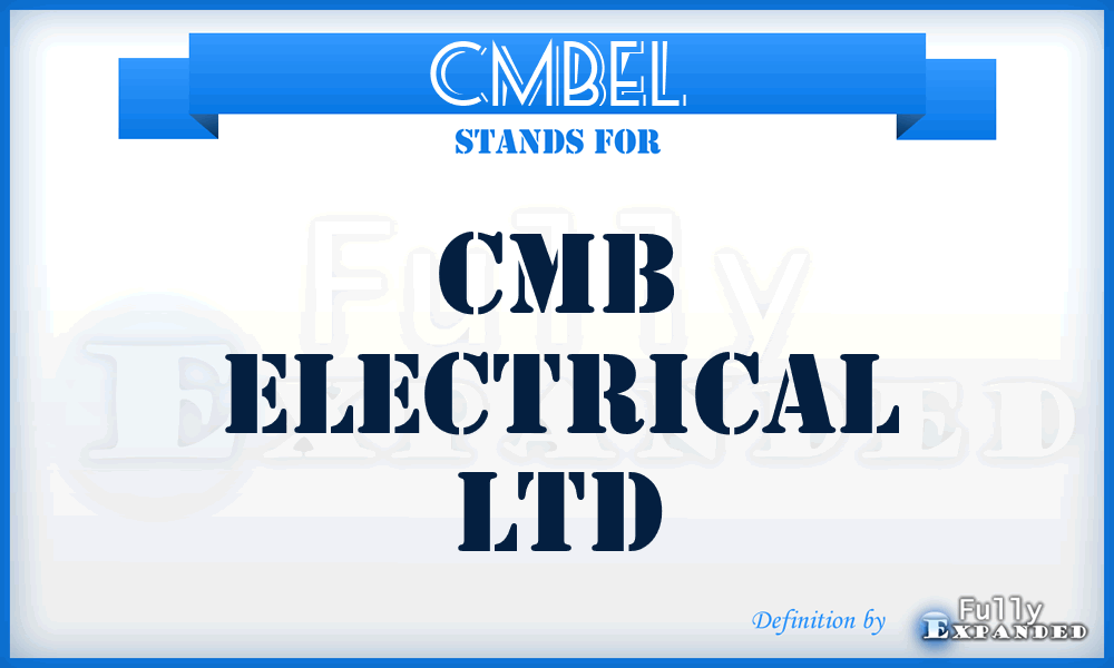CMBEL - CMB Electrical Ltd