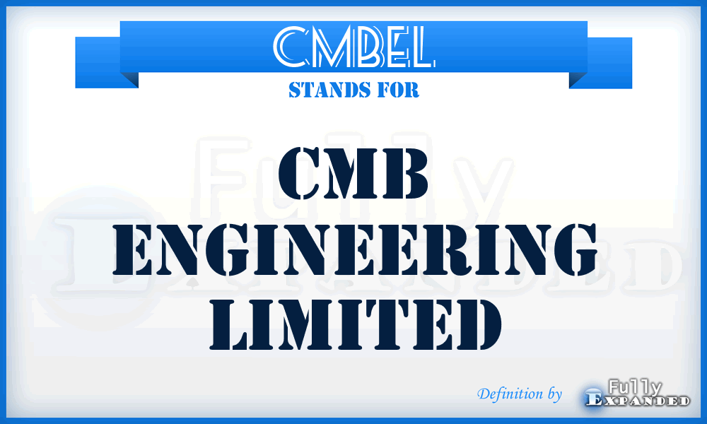 CMBEL - CMB Engineering Limited
