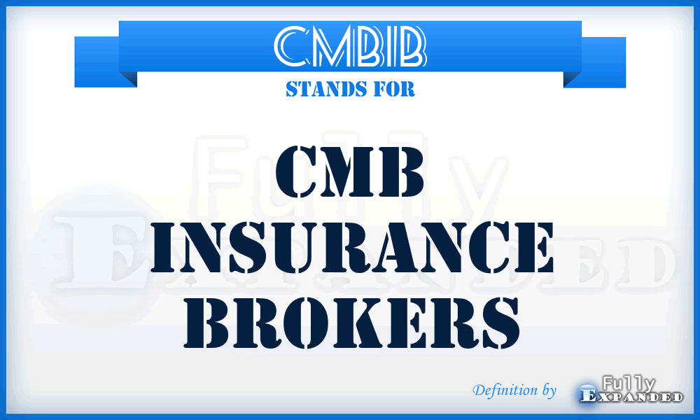 CMBIB - CMB Insurance Brokers