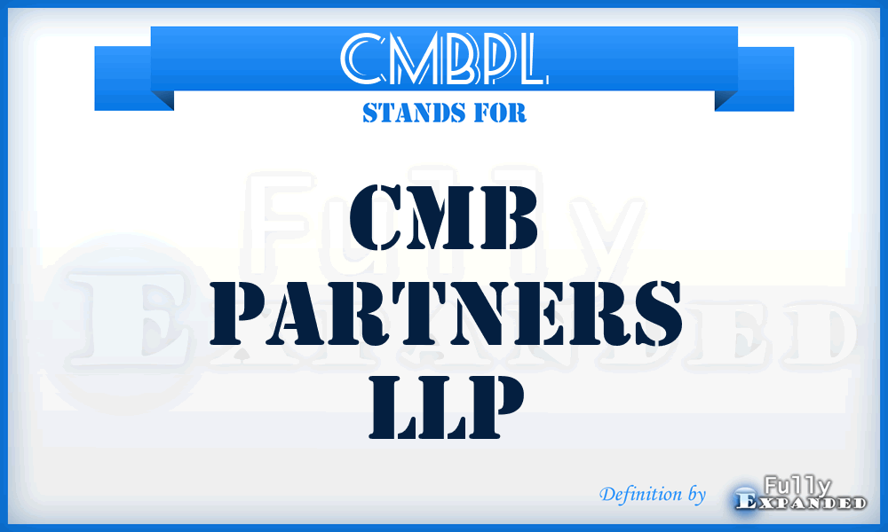 CMBPL - CMB Partners LLP