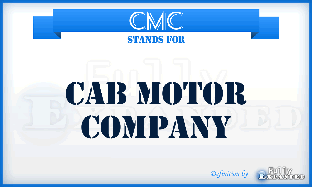 CMC - Cab Motor Company