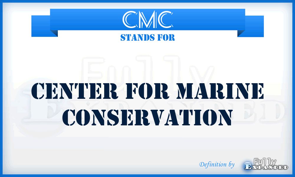 CMC - Center For Marine Conservation