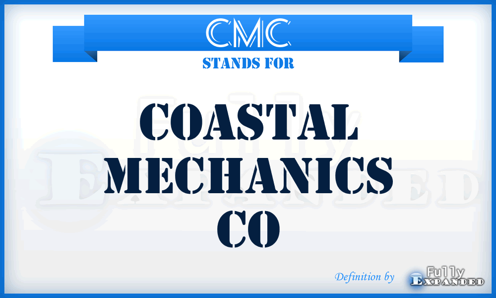 CMC - Coastal Mechanics Co