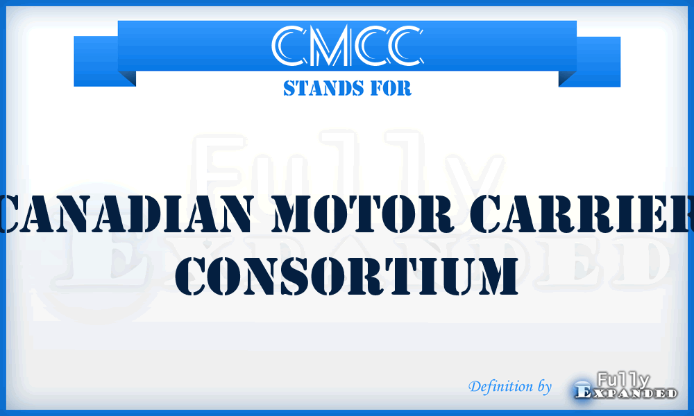 CMCC - Canadian Motor Carrier Consortium