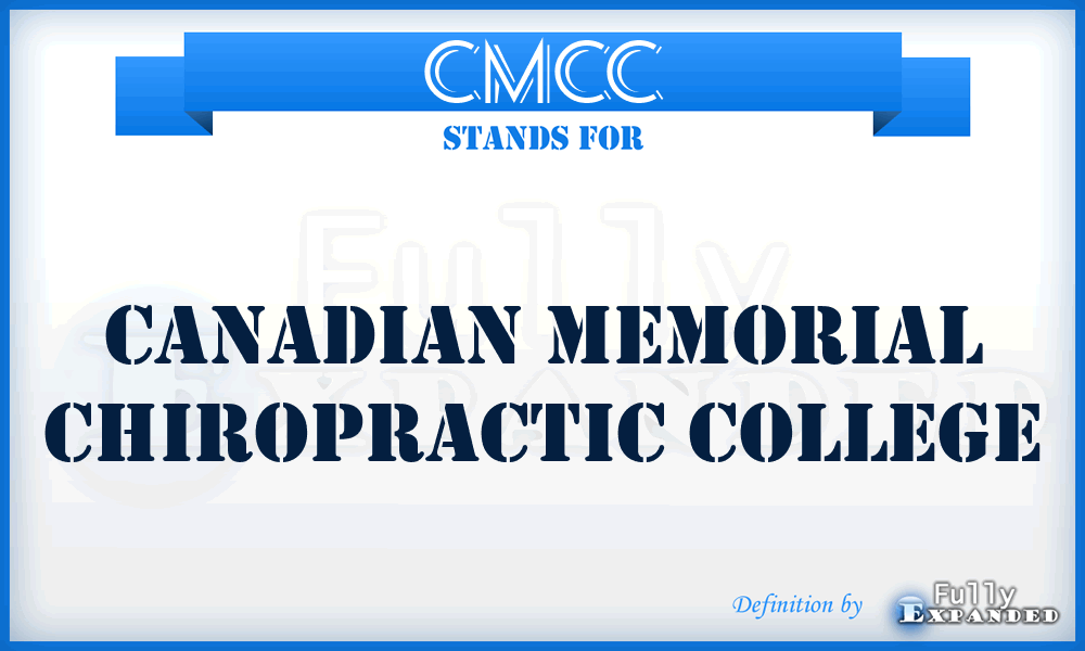 CMCC - Canadian Memorial Chiropractic College