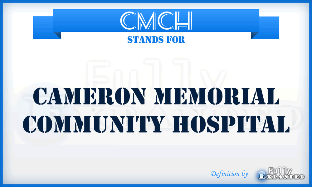 CMCH - Cameron Memorial Community Hospital