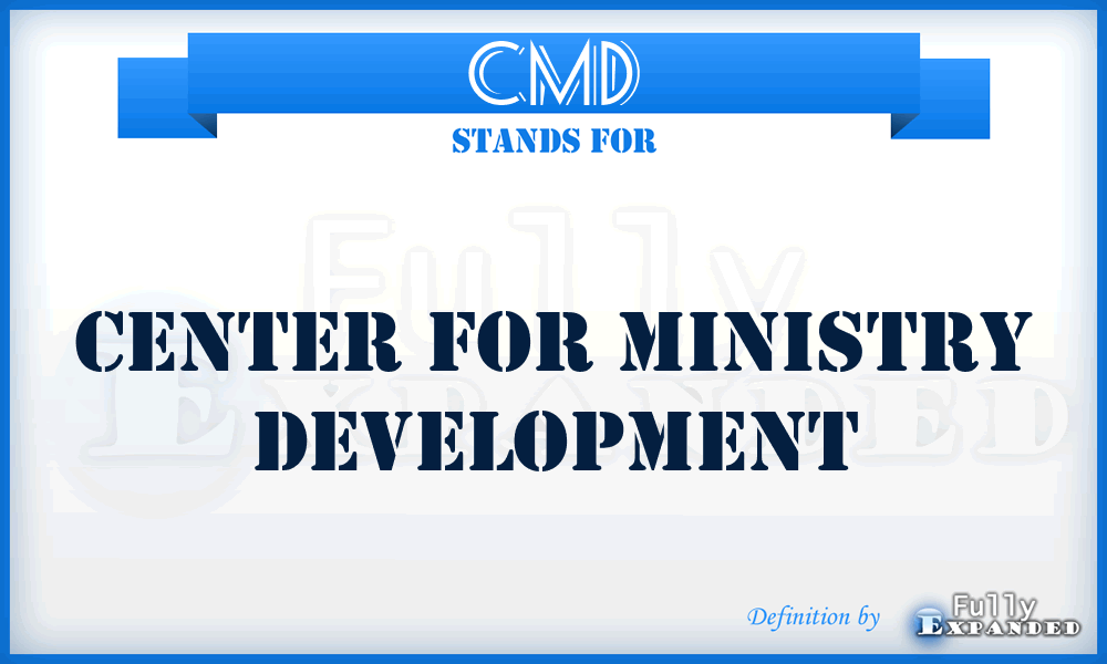 CMD - Center for Ministry Development