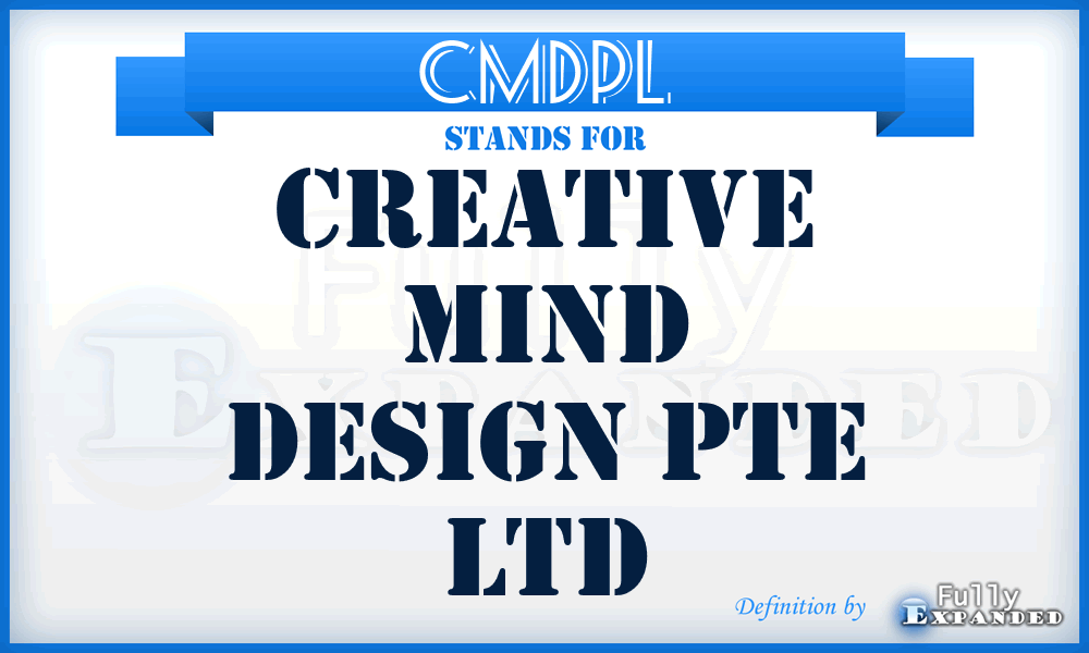 CMDPL - Creative Mind Design Pte Ltd