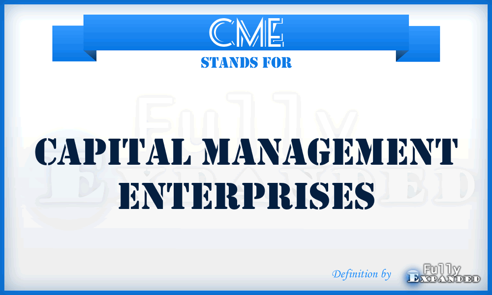 CME - Capital Management Enterprises