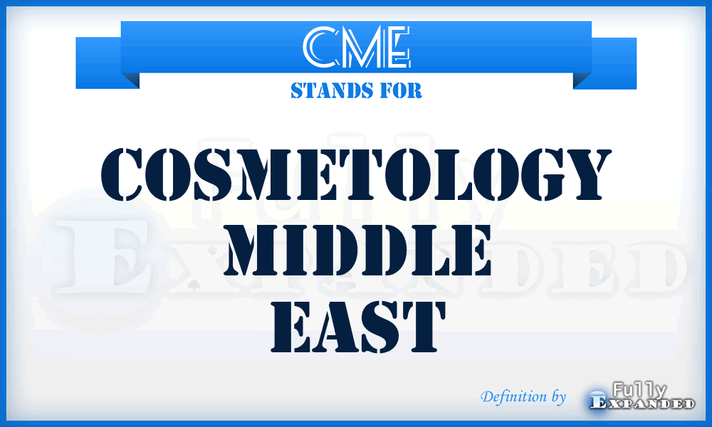 CME - Cosmetology Middle East