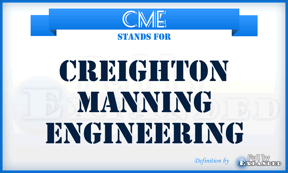 CME - Creighton Manning Engineering