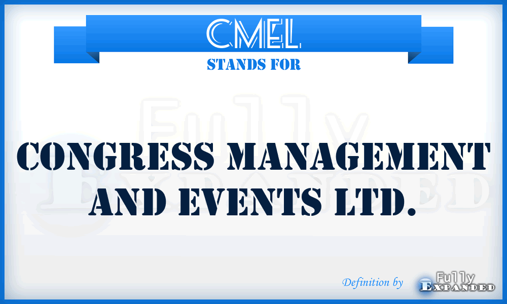 CMEL - Congress Management and Events Ltd.