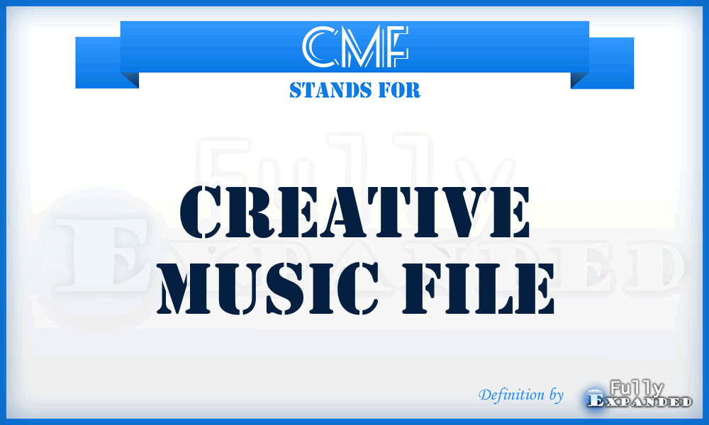 CMF - Creative Music File