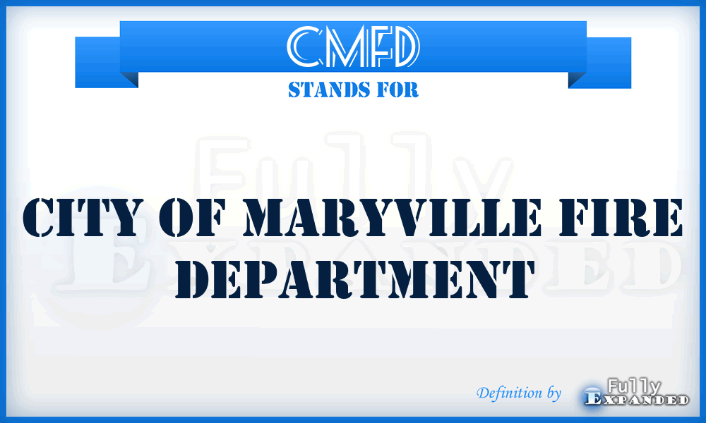 CMFD - City of Maryville Fire Department