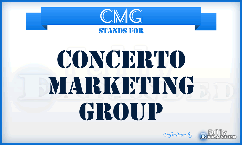 CMG - Concerto Marketing Group