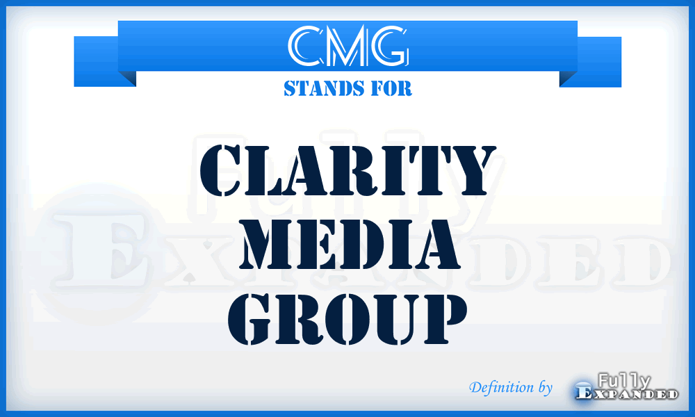 CMG - Clarity Media Group